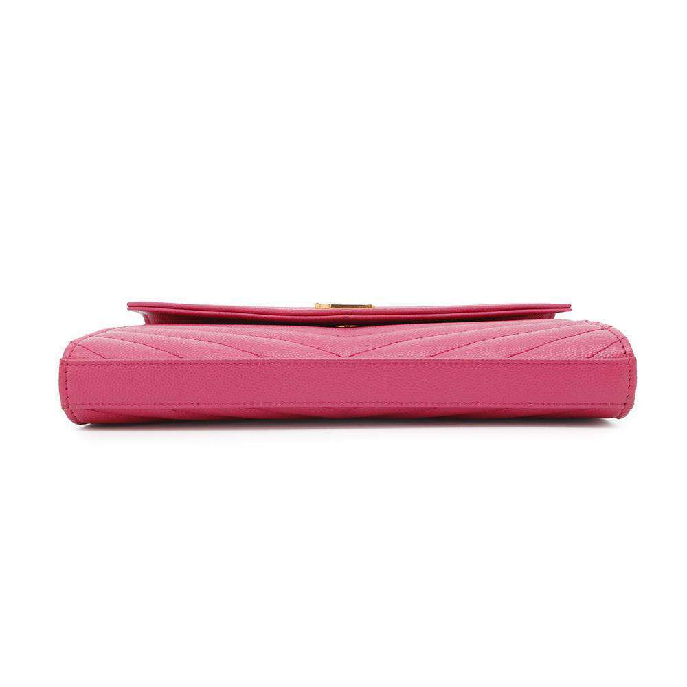 Saint Laurent Paris Monogram Leather Chain Wallet YSL - Picture 3 of 9